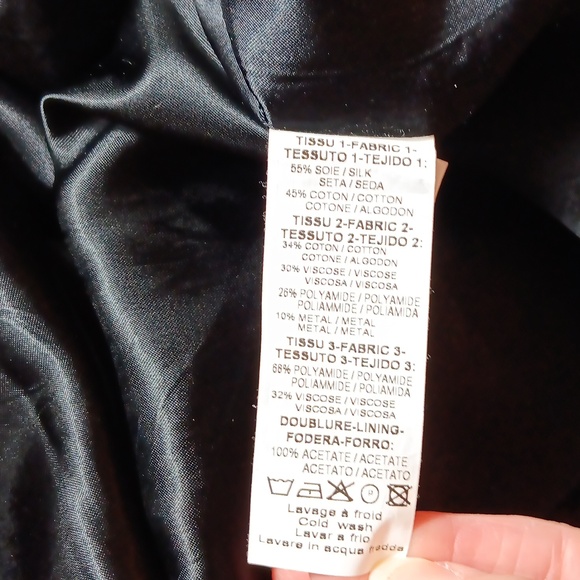 Aventures des toiles vintage silk blend graphic skirt 90s - Picture 4 of 5